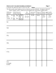 Covalent bond worksheet