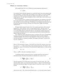 Fick's law with concentrated solutions