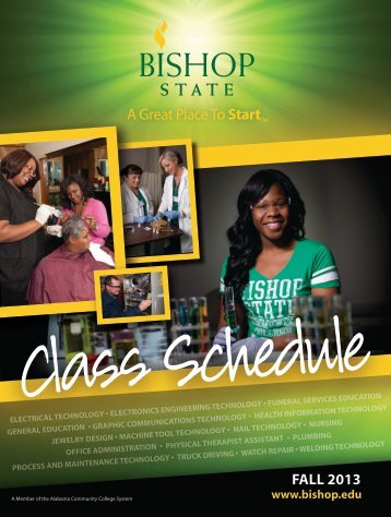 2013 Fall Class Schedule (PDF) - Bishop State Community College
