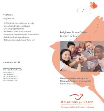 Religionen fÃ¼r den Frieden Religions for Peace - RfP Heilbronn ...