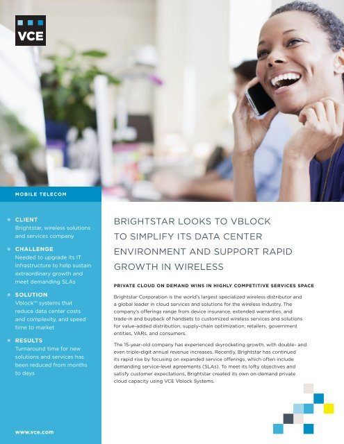 Brightstar Corporation Case Study - VCE