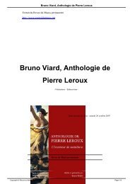 Bruno Viard, Anthologie de Pierre Leroux - Revue du MAUSS ...