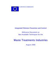 Waste Treatment Best Available Techniques Reference Document