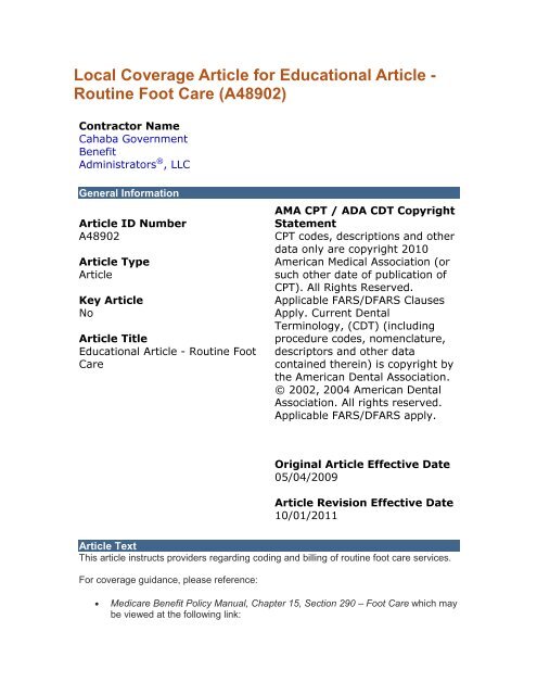 Routine Foot Care (A48902) - MediQuant Routine Foot Care (A48902) - MediQuant