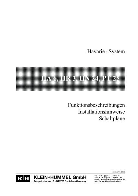 Havarie-System - Klein + Hummel