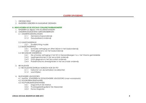 LOKAAL SOCIAAL BELEIDSPLAN 2008-2013 - Vlaanderen.be