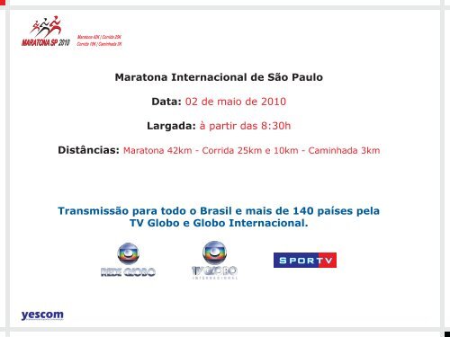 APRESENTACAO - MARATONA SP 2010 - CADERNO ... - Yescom