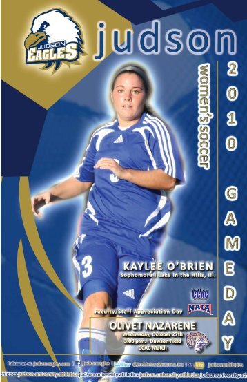 KAYLEE O'BRIEN OLIVET NAZARENE - Judson University Athletics