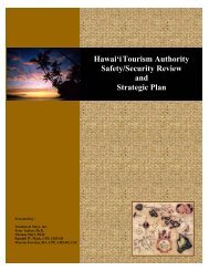 Hawai'iTourism Authority Safety/Security Review and Strategic Plan