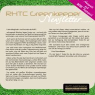 Ausgabe mit WM Tippspiel - RHTC Greenkeeper