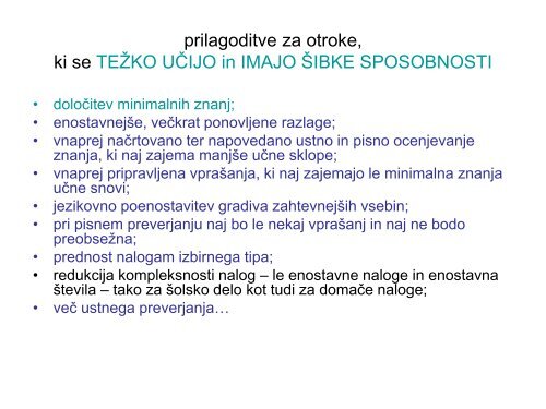 Diagnosticiranje za potrebe komisije za usmerjanje otrok s ...