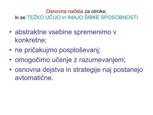 Diagnosticiranje za potrebe komisije za usmerjanje otrok s ...