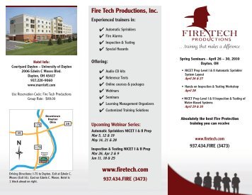 Fire Tech Productions, Inc. www.firetech.com - Fire Tech Protection