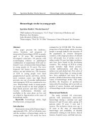 Hemorrhagic stroke in young people - Romanian Neurosurgery