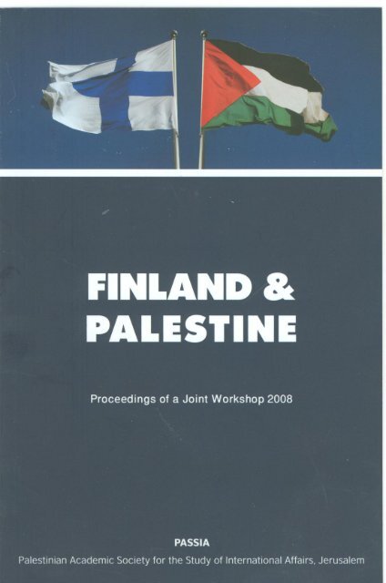 FINLAND & PALESTINE Proceedings of a Joint Workshop