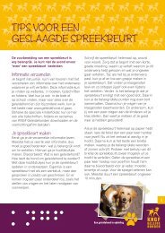 Spreekbeurttips - KNGF Geleidehonden