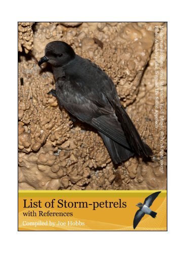 Storm-petrel references - Irish Rare Birds Committee