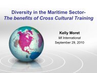 Diversity in the Maritime Sector- The benefits of Cross Cultural ...