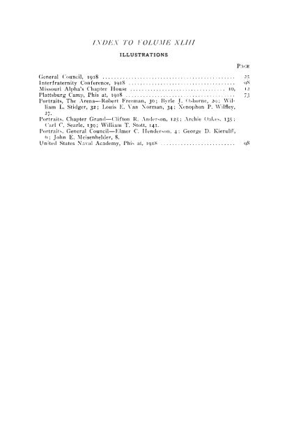 1918 Volume 43 No 1–5 - Phi Delta Theta Scroll Archive