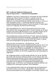 Aussendung (PDF-Datei) - Neue Heimat Tirol