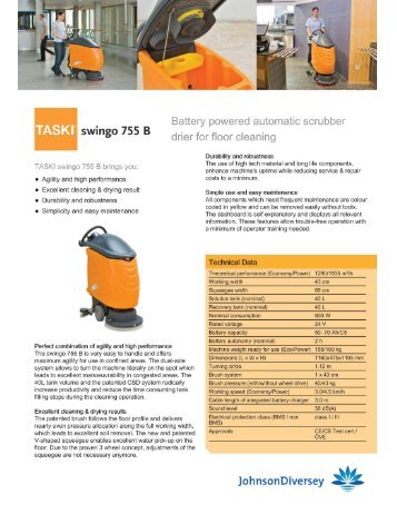 TASKI swingo 755 B - Iles Floorcare