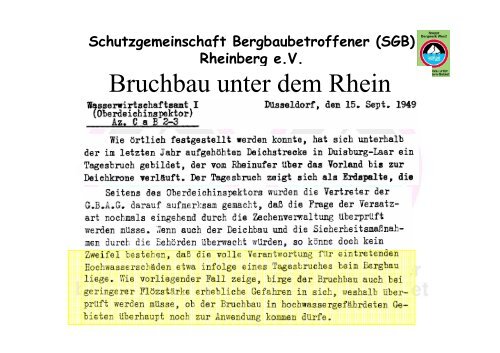 Bundesberggesetz - Schutzgemeinschaft Bergbau Rheinberg e.V.