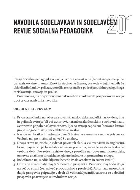 Socialna pedagogika: 2011 vol 15., številka 2 - Revija Socialna ...