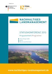 Programmheft - Nachhaltiges Landmanagement