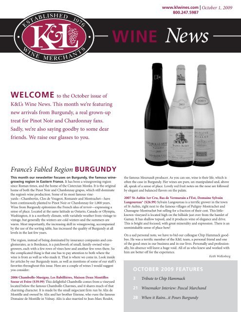 1999 Volnay 1er Cru Michel Picard