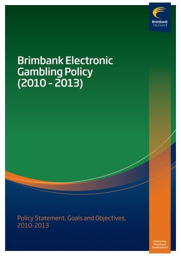Electronic Gambling Policy - Brimbank City Council
