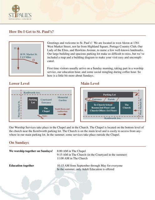 Welcome Kit - St. Paul's Episcopal Church