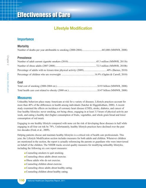 National Healthcare Disparities Report - LDI Health Economist