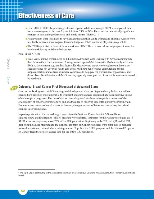 National Healthcare Disparities Report - LDI Health Economist