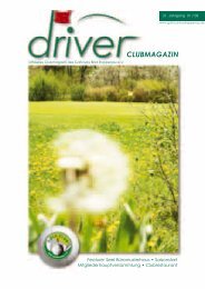 Driver 1 / 2008 als pdf - beim Golfclub - Bad Rappenau eV