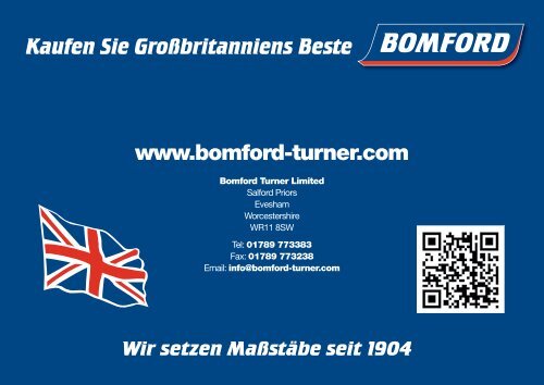 Das Bomford 2012 Sortiment Wir setzen MaÃstÃ¤be ... - Bomford Turner