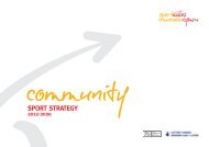 Community Sport Strategy - Sport Wales