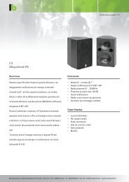 LB scheda tecnica F 8_it.pdf - Lautsprecher