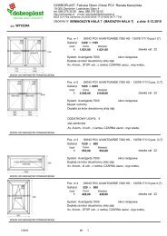 DOBROPLAST Fabryka Okien i Drzwi PCV Renata KaczyÅska ...