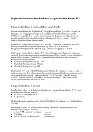 Registratiedocument Beheerder - Staalbankiers