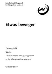 Etwas bewegen - Katholisches Bildungswerk Erding e.V.