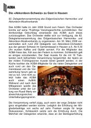 Bericht Eidg. DV - Akkordeon-Orchester Bezirk Affoltern - AOBA