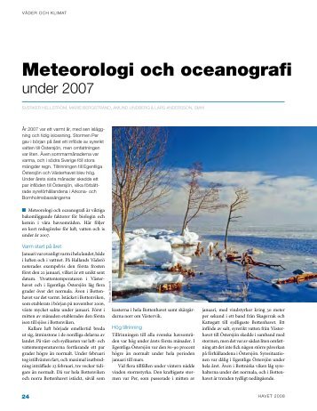 Meteorologi och oceanografi - Havet.nu