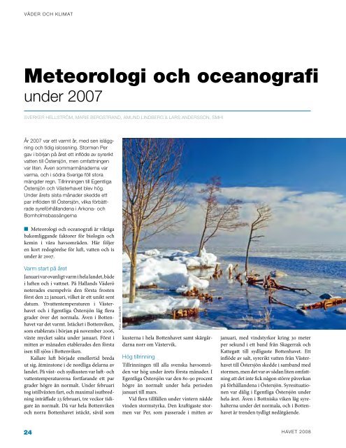 Meteorologi och oceanografi - Havet.nu