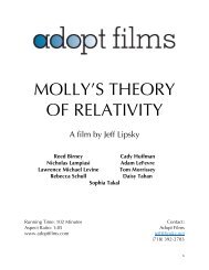 MOLLY'S THEORY OF RELATIVITY - Adopt Films