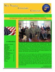 Corrections Connection Summer 2011 - West Virginia Division of ...