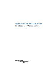 2007 View/download PDF - Museum of Contemporary Art Chicago