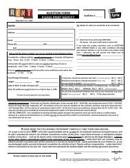 AUDITION FORM PLEASE PRINT NEATLY!! - Lyric Theatre Company