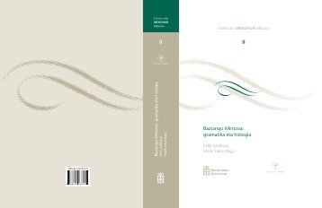 Baztango mintzoa : gramatika eta hiztegia (PDF, 1 ... - Euskaltzaindia