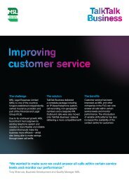 MSL Case Study:MSL Case Study - TalkTalk Business