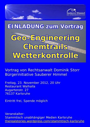 finden Sie den Flyer fÃ¼r die Veranstaltung - Sauberer-Himmel.de